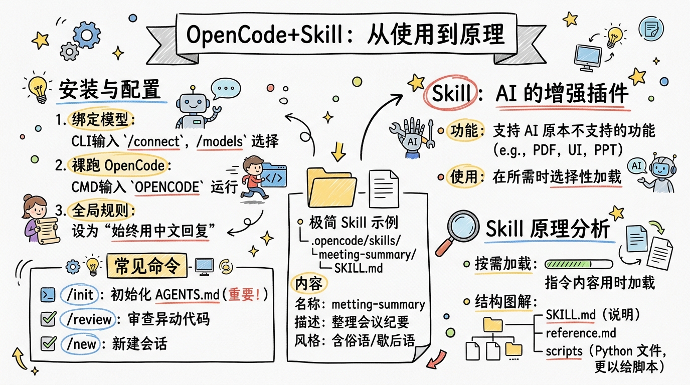 OpenCode+Skill：从使用到原理