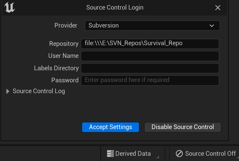 Unreal SVN 仓库搭建指北