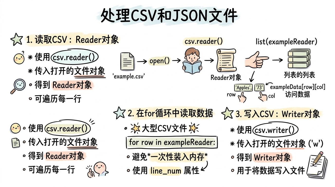 处理CSV和JSON文件